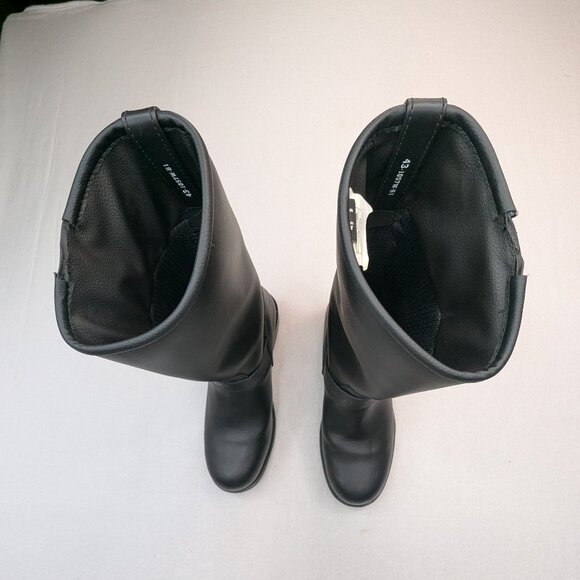 Men’s Oxford Cruiser Black Leather Motorcycle Boots Sz 43 US 9 - Picture 6 of 14